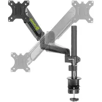 Gravity SA 6131 B Monitor bordsfäste 1 Skärm(ar) 33,0 cm (13) - 68,6 cm (27) Svart Svängbar, Justerbar i höjd, Vridbar