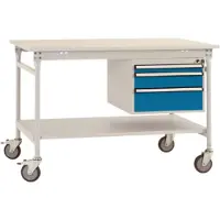 Manuflex BB5371.0002 Arbetsbordmöbel Grå-vit (RAL 7035)