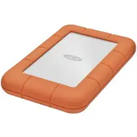 LaCie Rugged Mini 1 TB Extern hårddisk 2.5 USB 3.2 Gen 1 Silver, Orange 301558