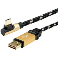 Roline USB-kabel USB 2.0 USB-A kontakt, USB-C-kontakt 1.80 m Flerfärgad Skärmad 11.02.9061