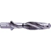 Exact 05901 Kombi-Bitgewindebohrer M3 HSS 1/4-6kant plus6 Kombi Gängtappborr metrisk M3 0.5 mm Högerskärning DIN 3126 HSS 1 st