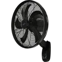 Lucci air Glide DC WV Väggventilator 36 W (Ø) 45 mm Svart Väggmontering, med fjärrkontroll