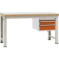 Manuflex WP5414.2001 Arbetsbänk Rödorange (RAL 2001)