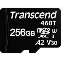 Transcend TS256GUSD460T-VS1 microSD-Kort Box 256 GB Kraftfull 3D NAND-teknik, Lämplig för industriella applikationer, optimerad för 24-timmars drift, lämpad