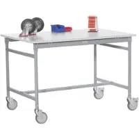 Manuflex BB4064.9006 Arbetsbordmöbel Aluminiumsilver