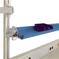Manuflex LZ8308.5007 ESD Lutningsbar ESD-hyllkonsol för CANTOLAB, AntoLAB, Användbart djup 345 mm. För bordsbredd 1200 mm