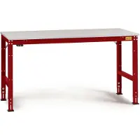 Manuflex LU4123.3003 ESD Arbetsbordmöbel Rubinröd