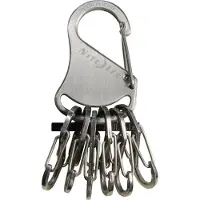 Nite Ize Nyckelkarbinhake NI-KRS-03-11 KeyRack 6 S-Biner Silver 1 st