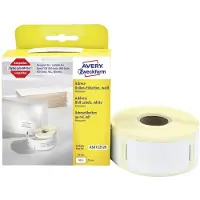 Avery Zweckform Etikettrulle 54 x 25 mm Papper Vit 500 st Permanent AS0722520 Adressetiketter