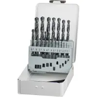 Kwb 421944 HSS Metall-spiralborrset 19 delar 1 mm, 1.5 mm, 2 mm, 2.5 mm, 3 mm, 3.5 mm, 4 mm, 4.5 mm, 5 mm, 5.5 mm, 6 mm, 6.5 mm, 7 mm, 8 mm, 8.5 mm, 9 mm, 9.5