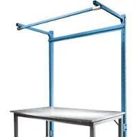 Manuflex ZB3842.5007 Påbyggnadsportalen med utriggare för UNIVERSAL + PROFI standard påbyggnadsbord, användarhöjd 1500 mm