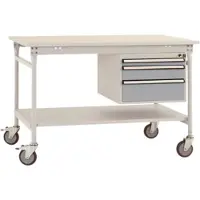 Manuflex BB5371.9006 Arbetsbordmöbel Aluminiumsilver