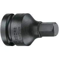 Gedore IN K 19 17 6225670 Inner-sexkantig Kraft-hylsnyckelinsats mekanisk sammankoppling 17 mm 1 1/2 17 mm 1/2