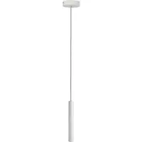 Deko-light Pendellampa Slim, dimbar, Vitt / opal, Vardagsrum / matsal, Aluminium / grå / zink, Modern