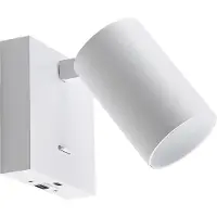 Deko-light Can Tilt eckig USB, 1x 7,5 W GU10, Weiß 341339 Lampa för väggmontering GU10 7.5 W Vit