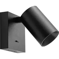 Deko-light CAN TILT väggspot, svart, 10 x cm, metallkontakt GU10, Svart, Vardagsrum / matsal, Aluminium / grå / zink, Spotlight