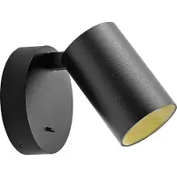 Deko-light Can Tilt rund, 1x 7,5 W GU10, Schwarz 341334 Lampa för väggmontering GU10 7.5 W Svart