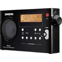 Sangean Väskradio PR-D7 FM, AM Väckningsfunktion Svart