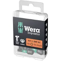 Wera 05057626001 Torx-Bit Drivning: 1/4 Output: TORX TX 30 25 mm