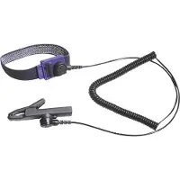 Bernstein 9-342 ESD-handledsband Svart inkl. jordningskabel Tryckknapp 3 mm, Tryckknapp 10 mm, Krokodilklämma