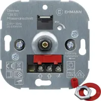 Ehmann 3900x0100 Dimmer infälld Lämplig för ljuskälla: Glödlampa, Halogenlampa
