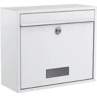 Basi 2170-0662 BK 900 Brevlåda Stål Vit Nyckel