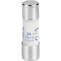 Weidmuller 2783180000 FUSE 10X38 3A 1000 VDC GPV Säkring (Ø x L) 10.3 mm x 38 mm 3 A 1000 V/DC gPV Innehåll 10 st Piece