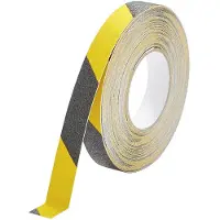 Durable DURALINE GRIP 1081130 Antiglidtejp Svart, Gul (L x B) 15 m x 25 mm 1 st