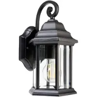 Deko-light Vägglampa utomhus Saiph, dimbar, Svart, Aluminium / grå / zink, Antik, Utomhusvägglampa