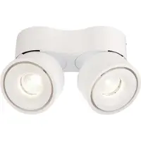 Deko-light Uni II Double Utanpåliggande belysning LED LED fast installerad 20 W EEK: G (A - G) Varmvit Signalvit (RAL 9003)