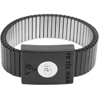 BJZ A-64119 ESD-metallarmband Svart