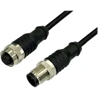 Bkl Electronic 2702041 Sensor-aktuatorförlängningskabel M12 Kontakt, rakt på uttaget, rak 5 m Antal poler (RJ): 4,5 1 st