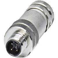 Phoenix Contact 1501540 Sensor/ställdon-kontakt, okonfektionerad M12 Kontakt hane rak Antal poler (RJ): 4 1 st