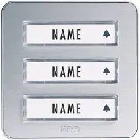 M-E Modern-Electronics KTA-3 A/S Klockplatta med namnskylt 3x Silver 12 V/1 A