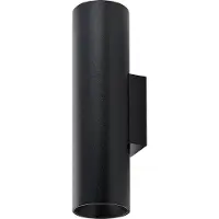 Deko-light Can IP20 up & down, 2x 7,5 W GU10, Schwarz 341344 Lampa för väggmontering GU10 7.5 W Svart