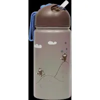 OYOY Vattenflaska - 360 ml - Friends I Forest - Blå - - One Size - Vattenflaska