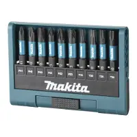 Makita Impact Black - Bitsats för slagskruvdragare - 10 delar - torx, phillips, pozidriv - hexagonalt - längd: 50 mm