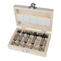 Makita D-47363 Forstnerborr set 15 mm, 20 mm, 25 mm, 30 mm, 35 mm Total längd 90 mm Cylinderskaft 1 st