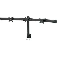 Speaka Professional SP-1664324 Monitor bordsfäste 3 Skärm(ar) 33,0 cm (13) - 61 cm (24) Svart Justerbar i höjd, Svängbar, Roterbar