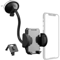 Hama 2in1 Mobile Phone Holder Kit for Airwent/Windscreen, 360-degr