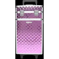 MYA Cosmetics Deluxe Makeup Trolley with 66 Makeup Items - Pink