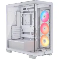 Corsair Geh Midi 3500X RSR ARGB Midi-Tower Datorchassi, Datorchassi GAMER Vit