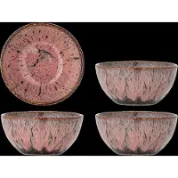 Rayen skål, rosa, stengods