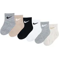Nike Sockor 'Swoosh' camel / ljusbeige / gråmelerad / svart / vit