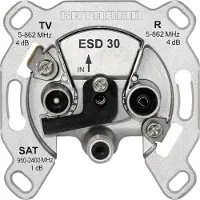Kathrein ESD 30 Antenndosa SAT, TV, FM Infälld Ändterminal