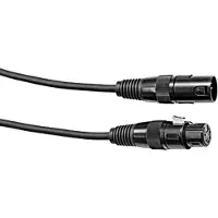 Eurolite 5 - Pol DMX Anslutningskabel [1x XLR-hankontakt 5-polig - 1x XLR-honkontakt 5-polig] 3.00 m