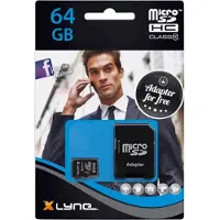 Xlyne microSDXC-Kort 64 GB Class 10 inkl. SD-adapter