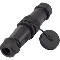 TRU COMPONENTS 1094581 Rundkontakt adapter Kontakt hane rak, Hona rak Totalt antal poler: 4 1 st