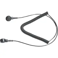 Bernstein 9-342-2 ESD-jordningskabel 2.40 m Tryckknapp 3 mm, Tryckknapp 10 mm