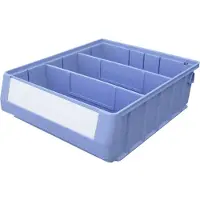 Viso TR 3209 Genomskinlig lagerlåda (B x H x D) 234 x 90 x 300 mm Blå 1 st